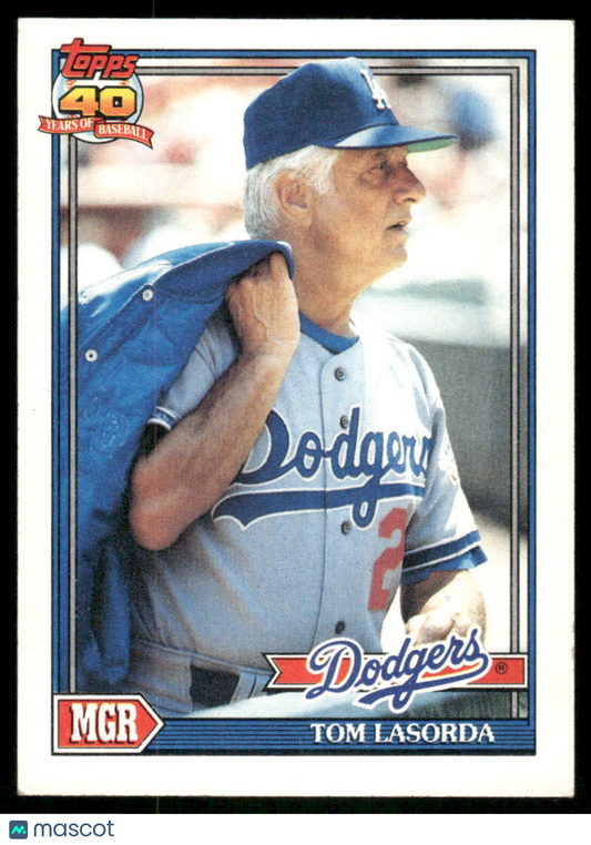 1991 Topps Tom Lasorda #789 Baseball