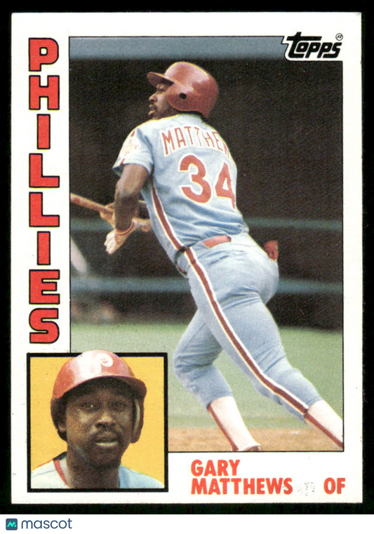 1984 Topps Gary Matthews #70 Baseball