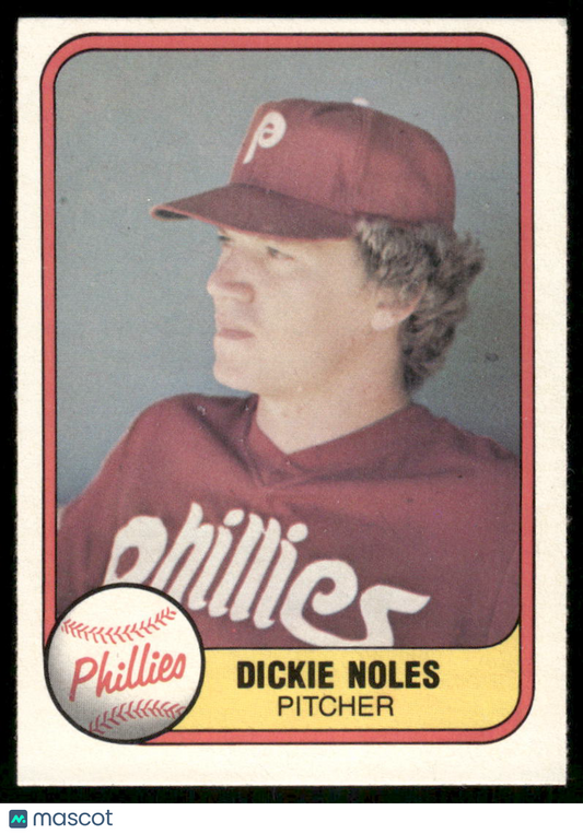 1975 Fleer Dickie Noles #12 Baseball