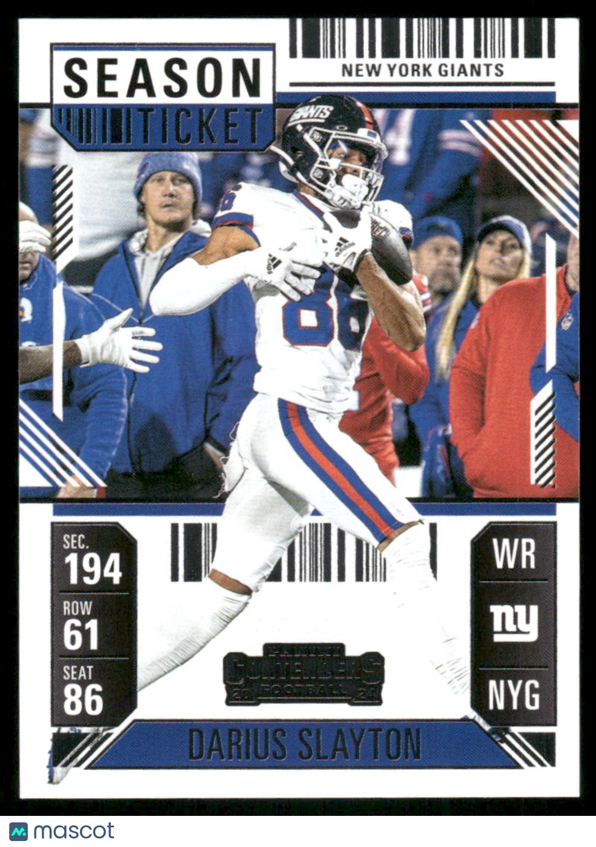 2025 Panini Contenders Football Darius Slayton #75 Football