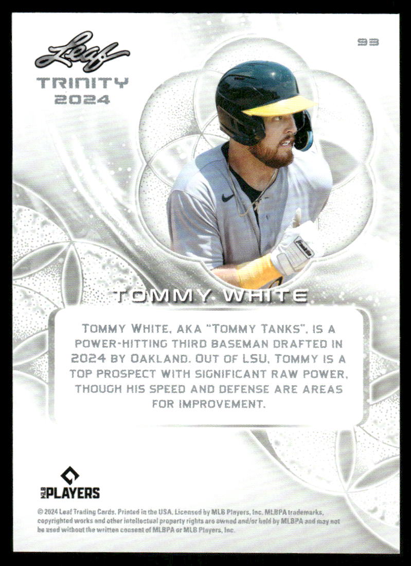 2024 Leaf Trinity Tommy White #93 Baseball