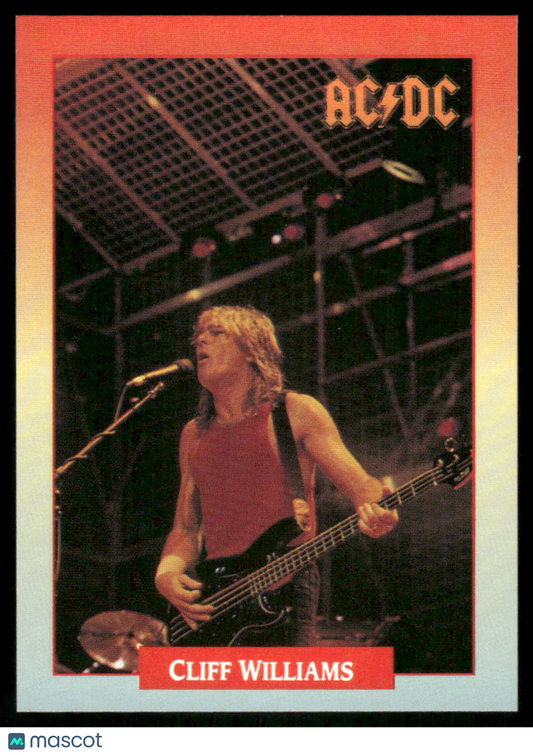 1991 Brockum RockCards Cliff Williams #21