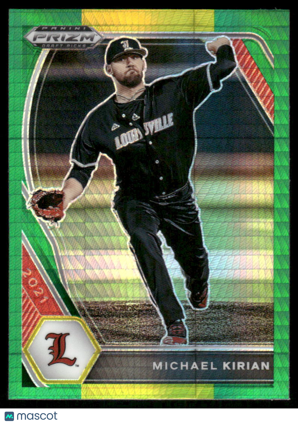 2021 Panini Prizm Draft Picks Michael Kirian #PDP173 Green Baseball