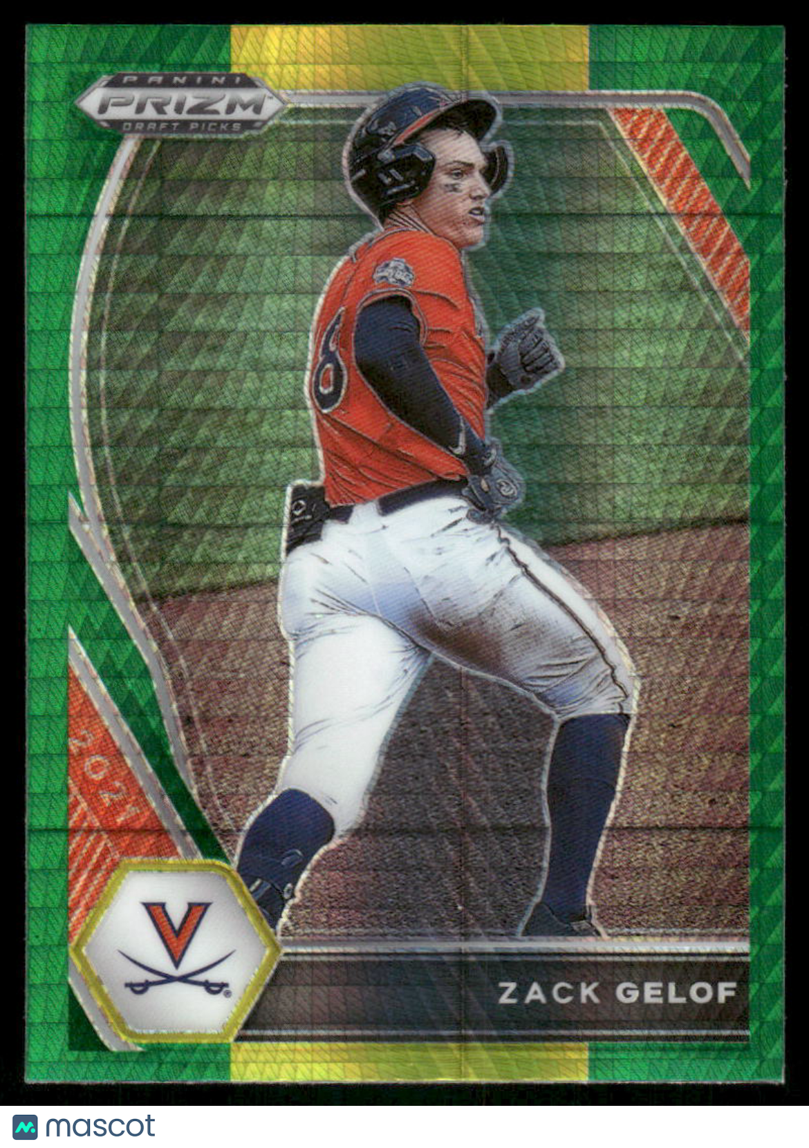 2021 Panini Prizm Draft Picks Zack Gelof #PDP60 Green Baseball