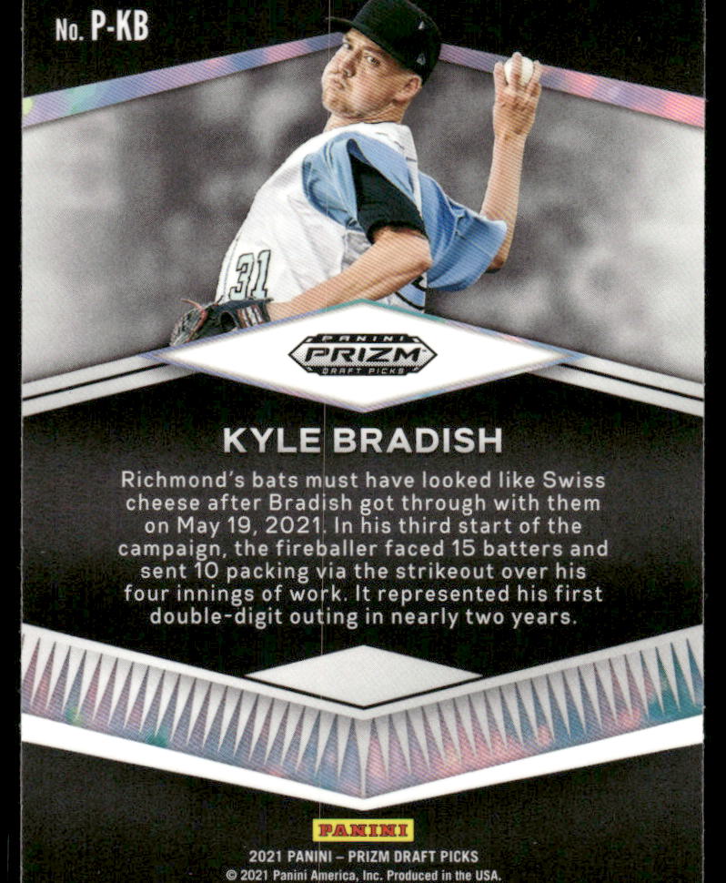 2021 Panini Prizm Draft Picks Kyle Bradish #P-KB Baseball