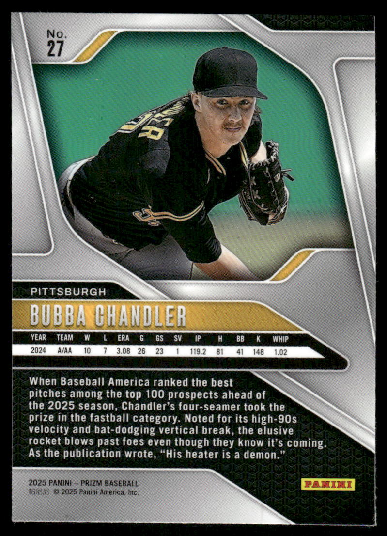 2025 Panini Prizm Baseball Bubba Chandler #27 Baseball