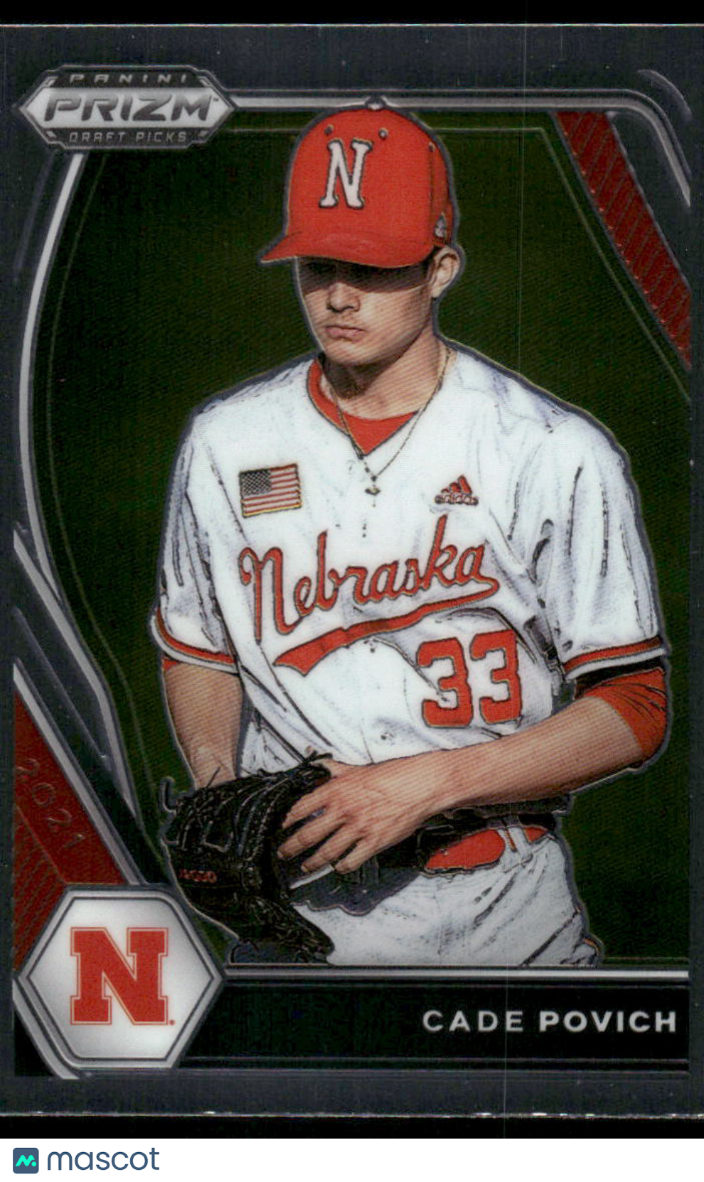 2021 Panini Prizm Draft Picks Cade Povich #PDP98 Baseball