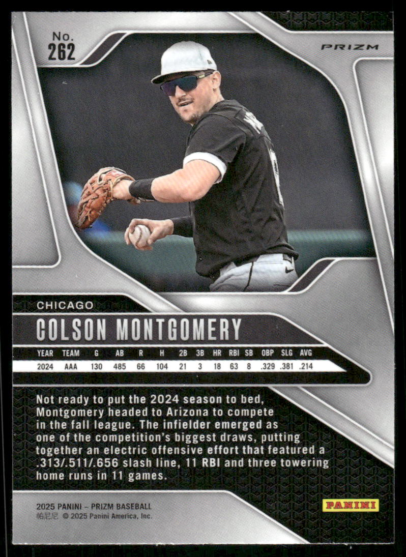 2025 Panini Prizm Colson Montgomery #262 Blue Baseball