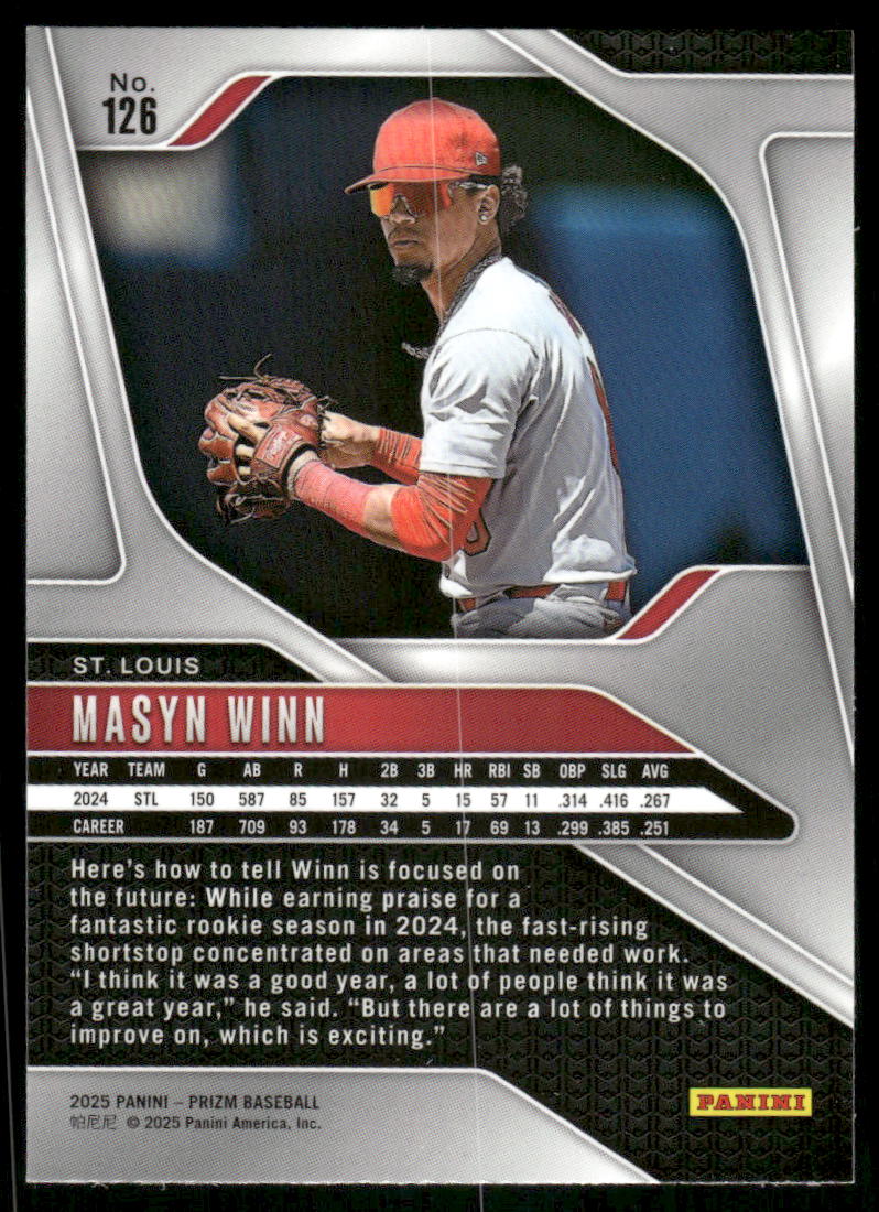 2025 Panini Prizm Baseball Masyn Winn #126 Baseball