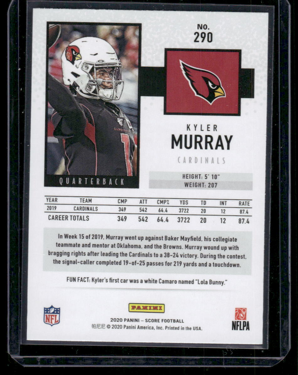2020 Panini Score Kyler Murray #290 Football