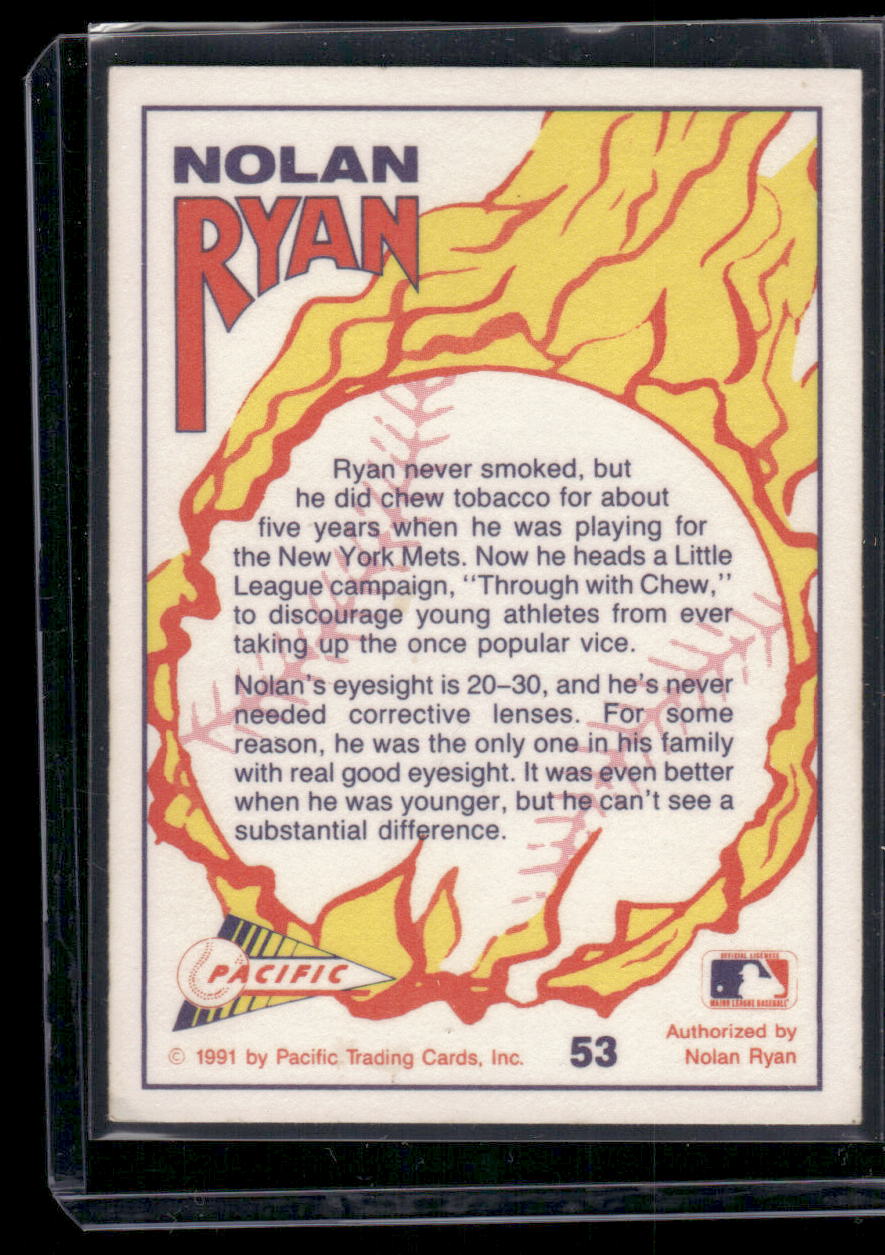 1991 Pacific Nolan Ryan #53 Baseball