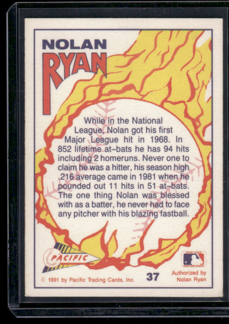 1991 Pacific Nolan Ryan #37 Baseball