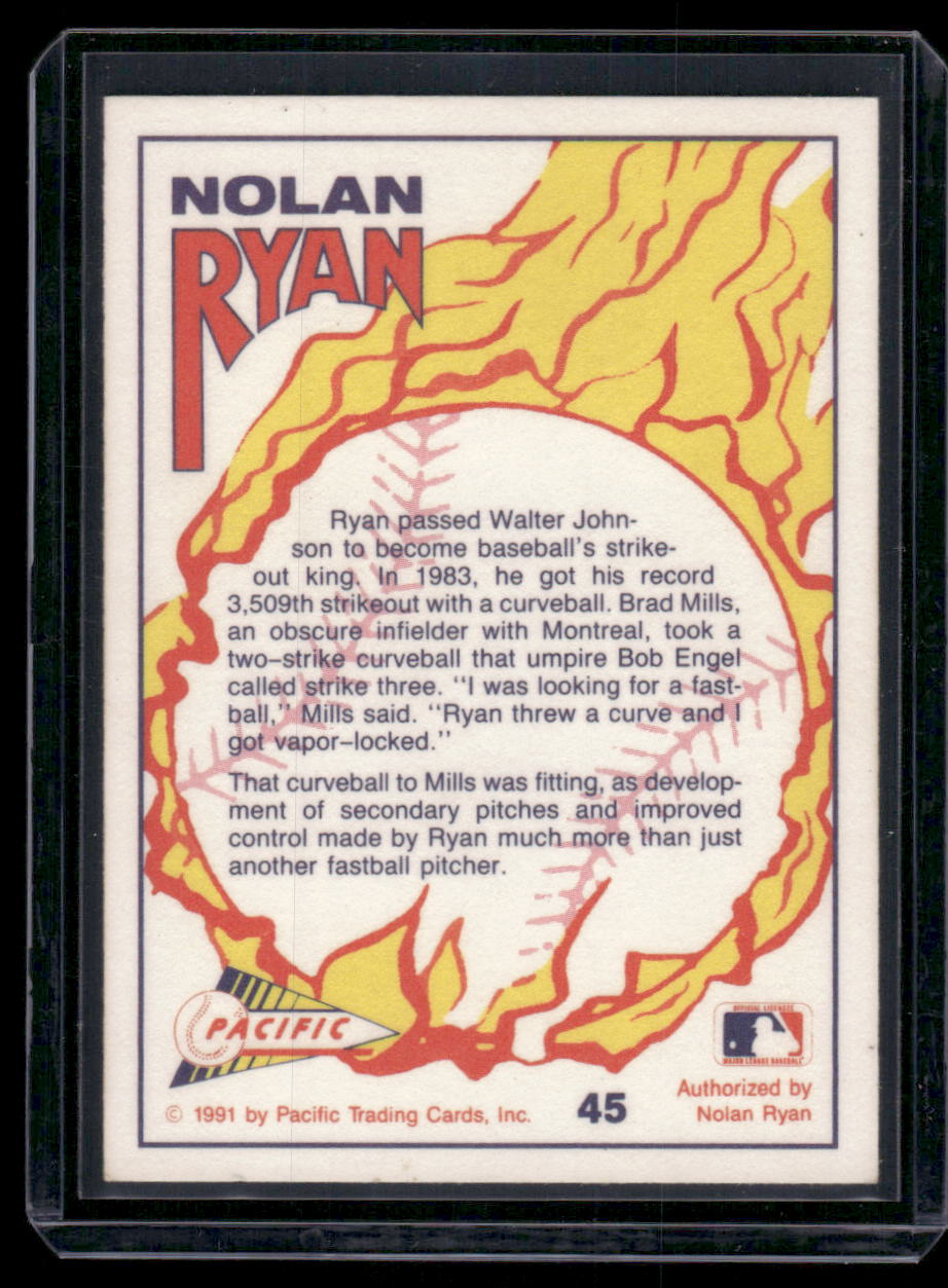 1991 Pacific Nolan Ryan #45 Baseball