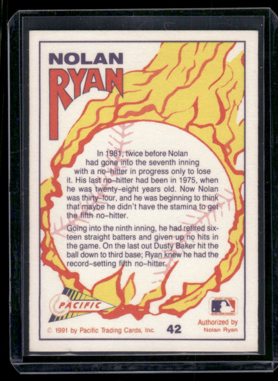 1991 Pacific Nolan Ryan Nolan Ryan #42 Baseball