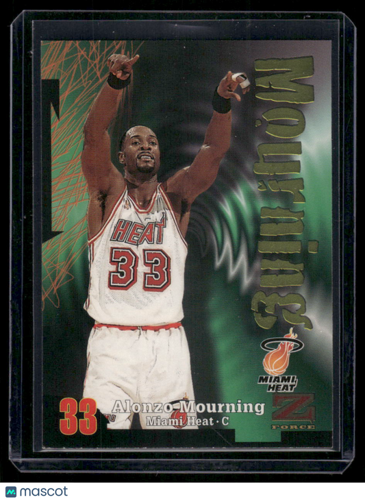 1997-98 SkyBox Z-Force Alonzo Mourning #99 Basketball