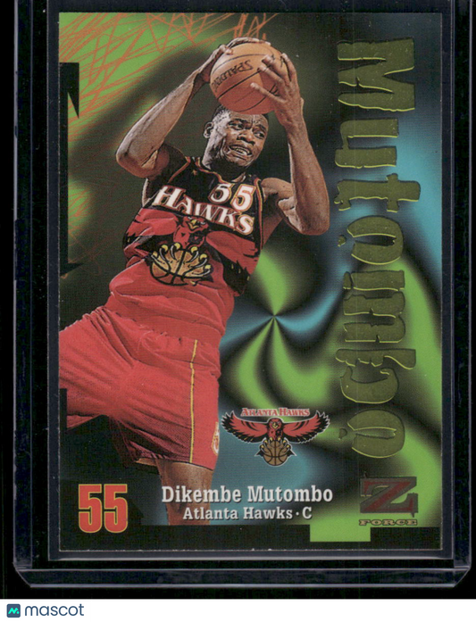 1997-98 SkyBox Z-Force Dikembe Mutombo #55 Basketball