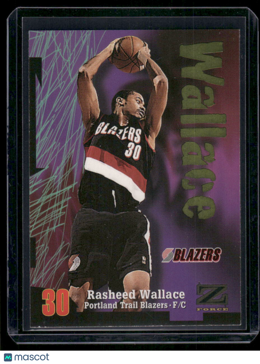 1997-98 SkyBox Z-Force Rasheed Wallace #80 Basketball
