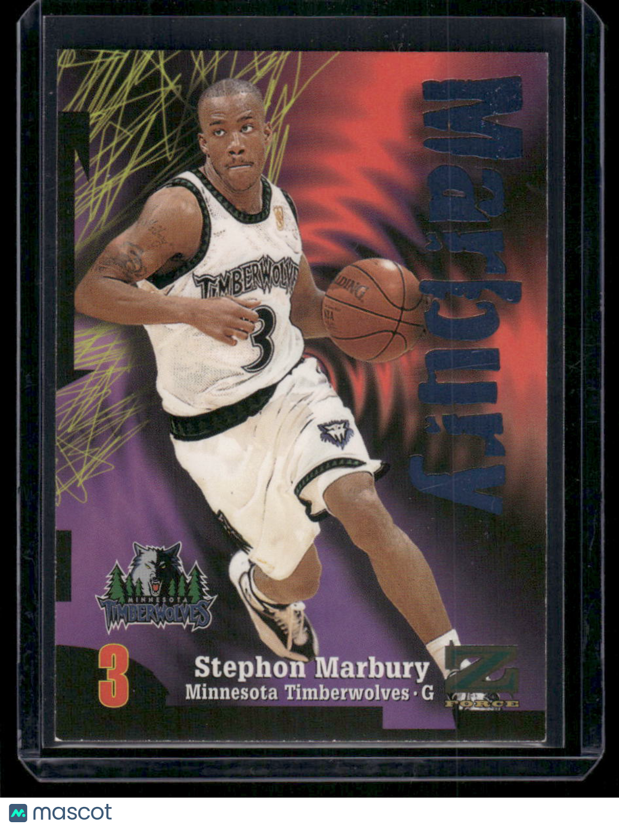 1997-98 SkyBox Z-Force Stephon Marbury #3 Basketball