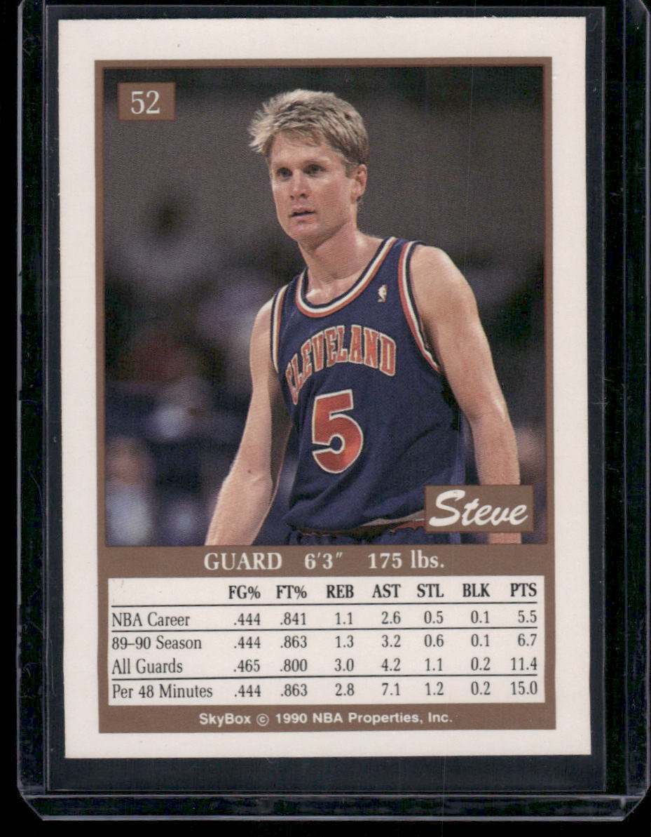 1990 SkyBox Steve Kerr #52 Basketball