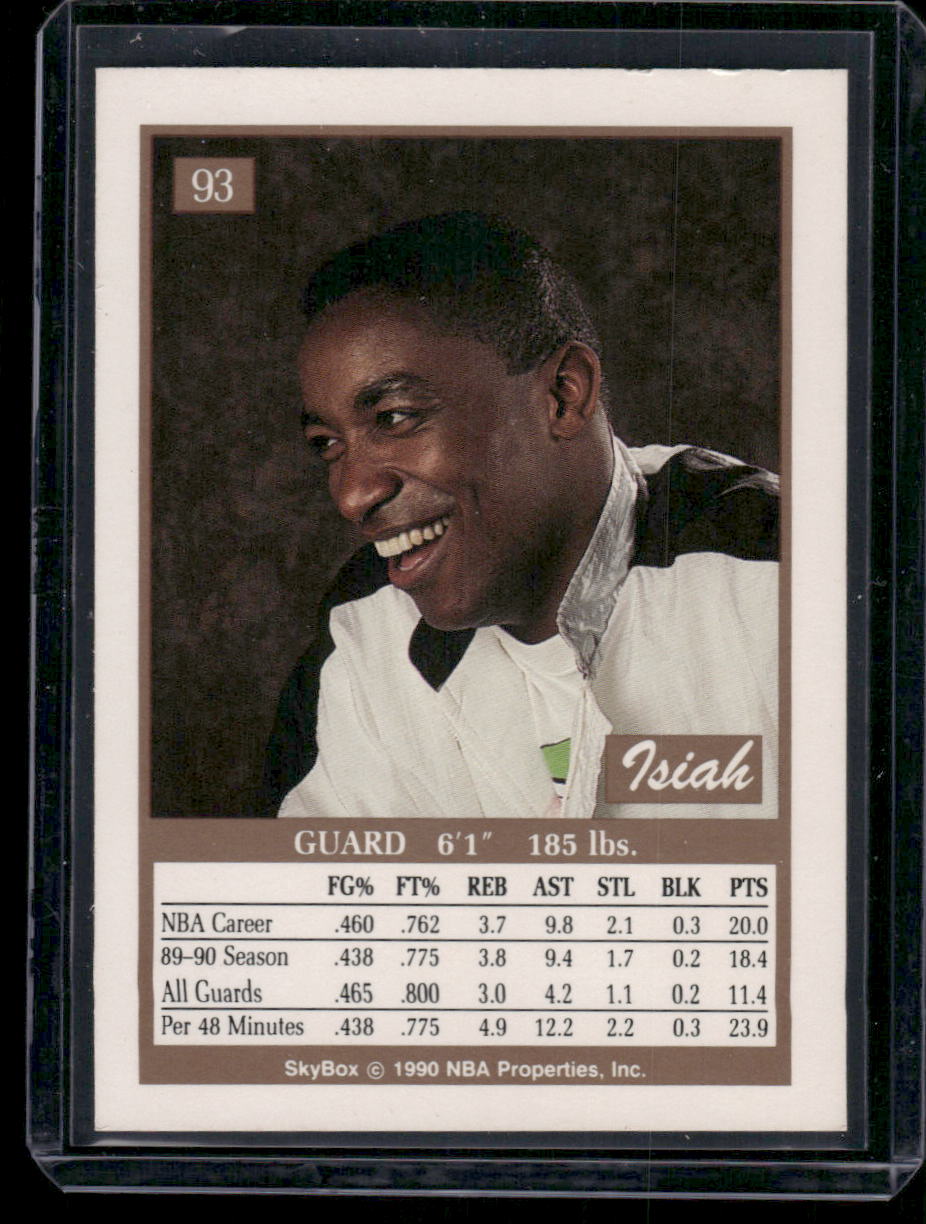 1990 SkyBox Isiah Thomas #93 Basketball