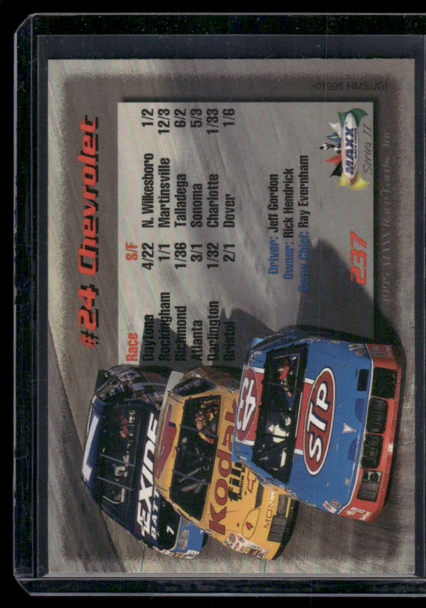 1995 Maxx Series II Jeff Gordon #237 Auto Racing