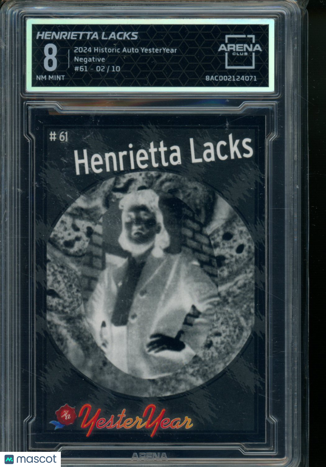 2024 Historic Autographs YesterYear Henrietta Lacks 2/10 #61 Arena Club 8