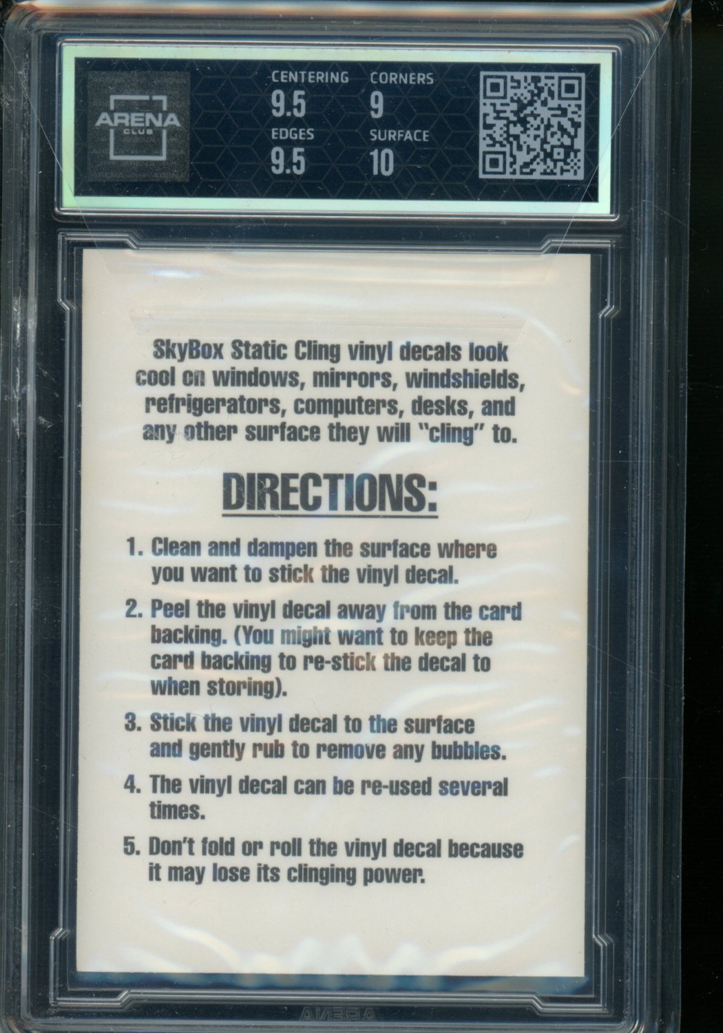 1995 SkyBox Bill Nye The Science Guy #77 Arena Club 9.5