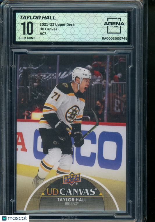 2021-22 Upper Deck UD Canvas Taylor Hall #C7 Ice Hockey Arena Club 10