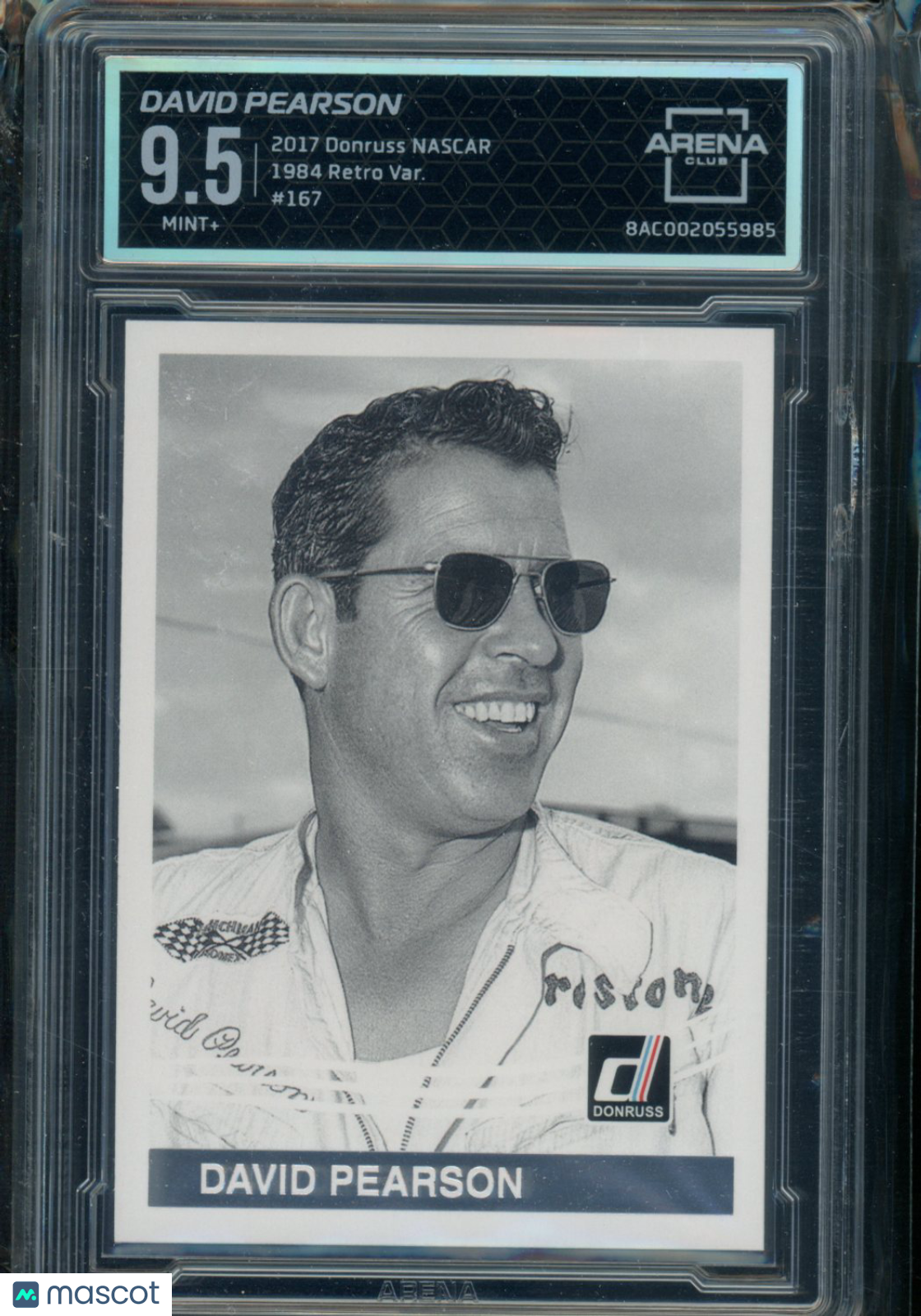 2017 Donruss NASCAR 1984 Retro Var. David Pearson #167 NASCAR Arena Club 9.5