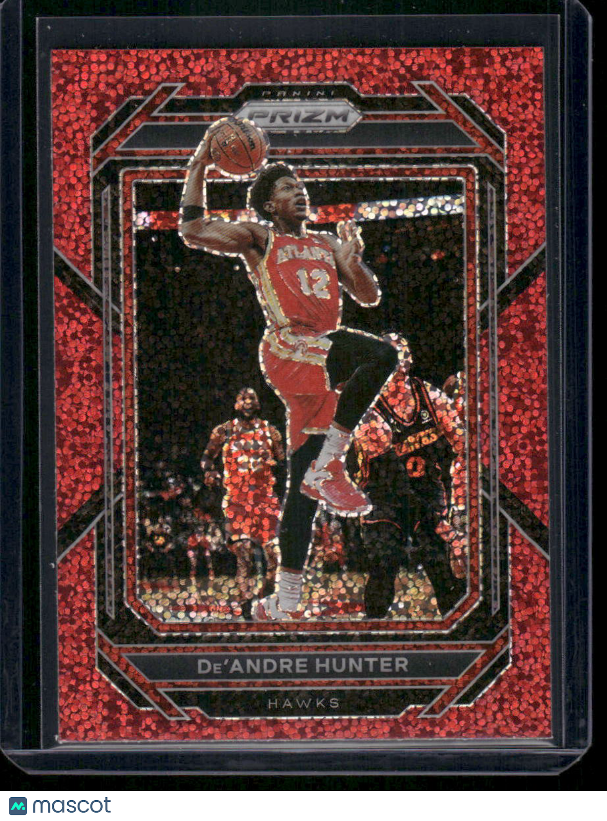 2022-23 Panini Prizm De'Andre Hunter #154 Red Sparkle Basketball