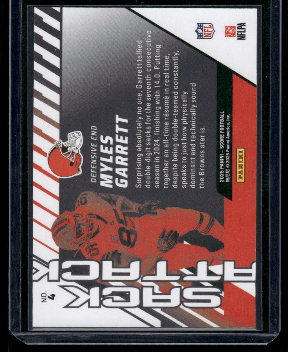 2020 Panini Score Myles Garrett #NO7 Football