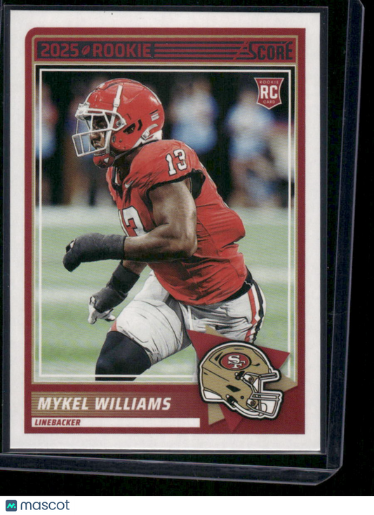 2025 Panini Score Rookie Mykel Williams #28 RC Football