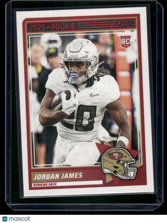 2025 Panini Score Rookie Jordan James #47 RC Football