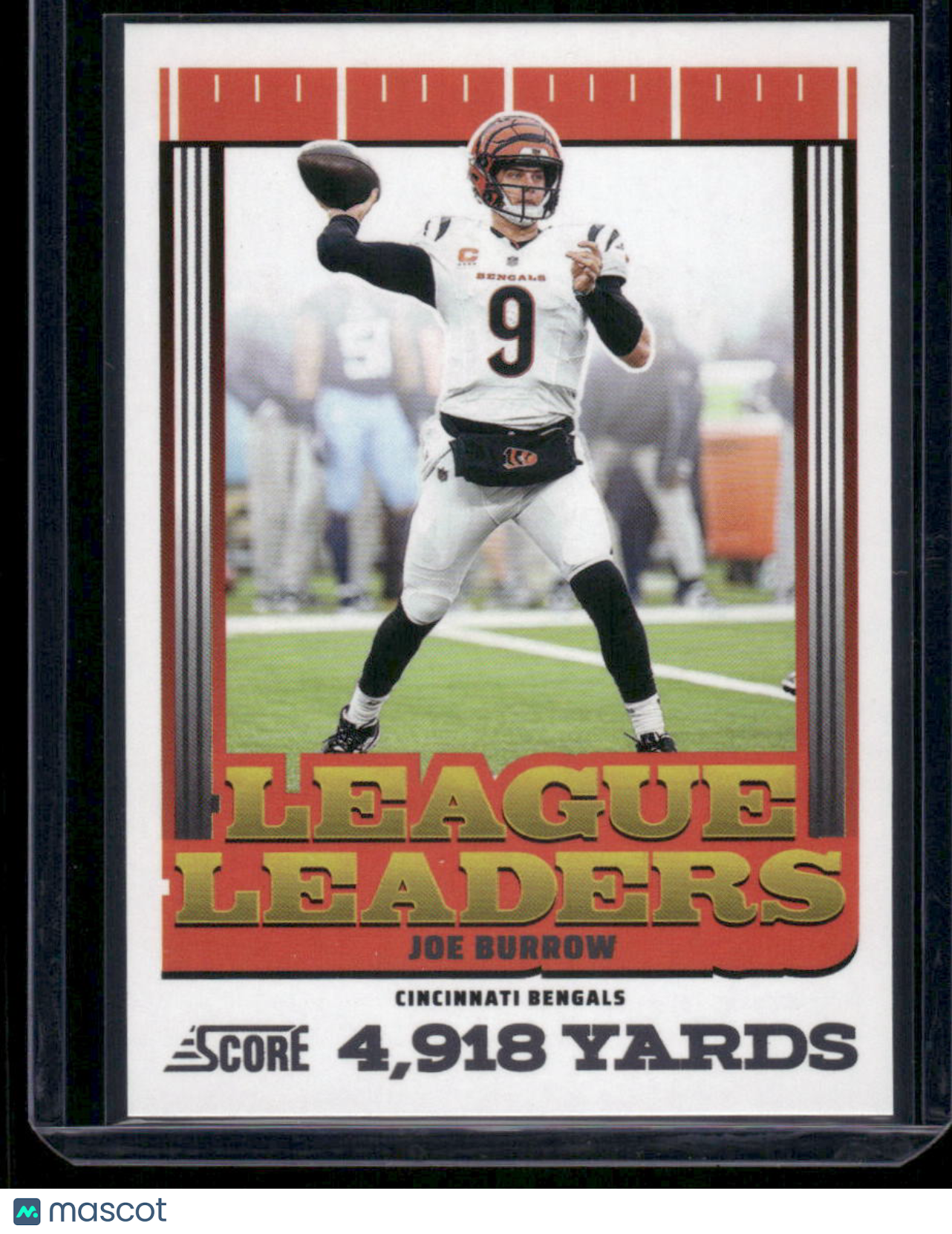 2025 Panini Score League Leaders Joe Burrow #NO. 1 Football