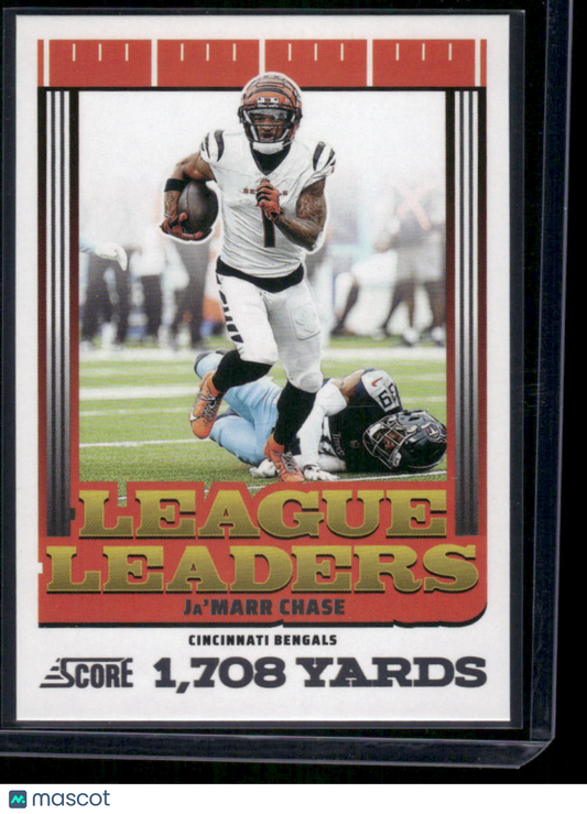 2025 Panini Score League Leaders Ja'Marr Chase #2 Football