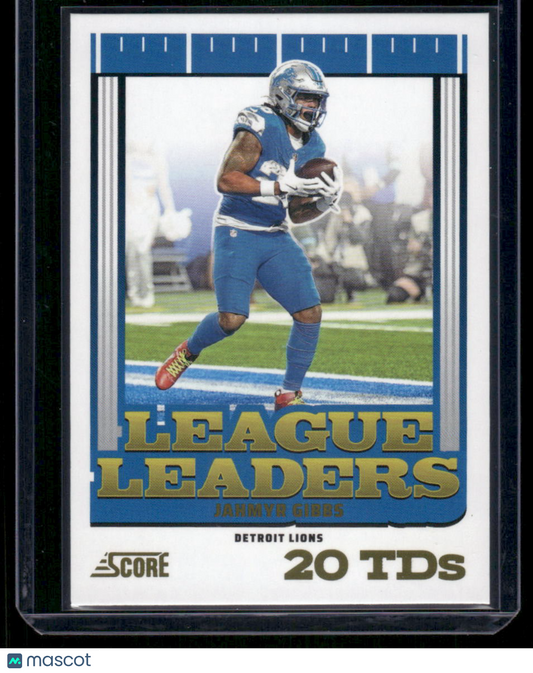 2025 Panini Score League Leaders Jahmyr Gibbs #5 Football