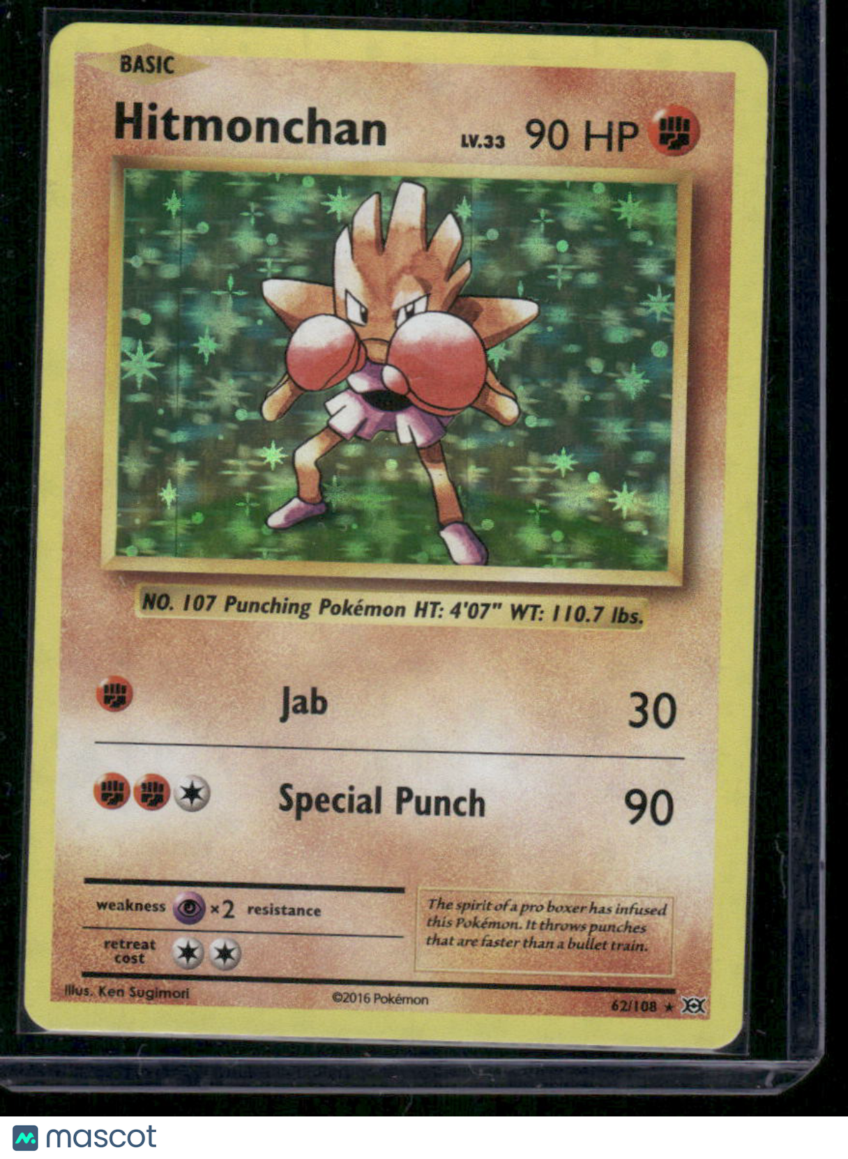 Pokemon Hitmonchan #62/108 2016 Evolutions