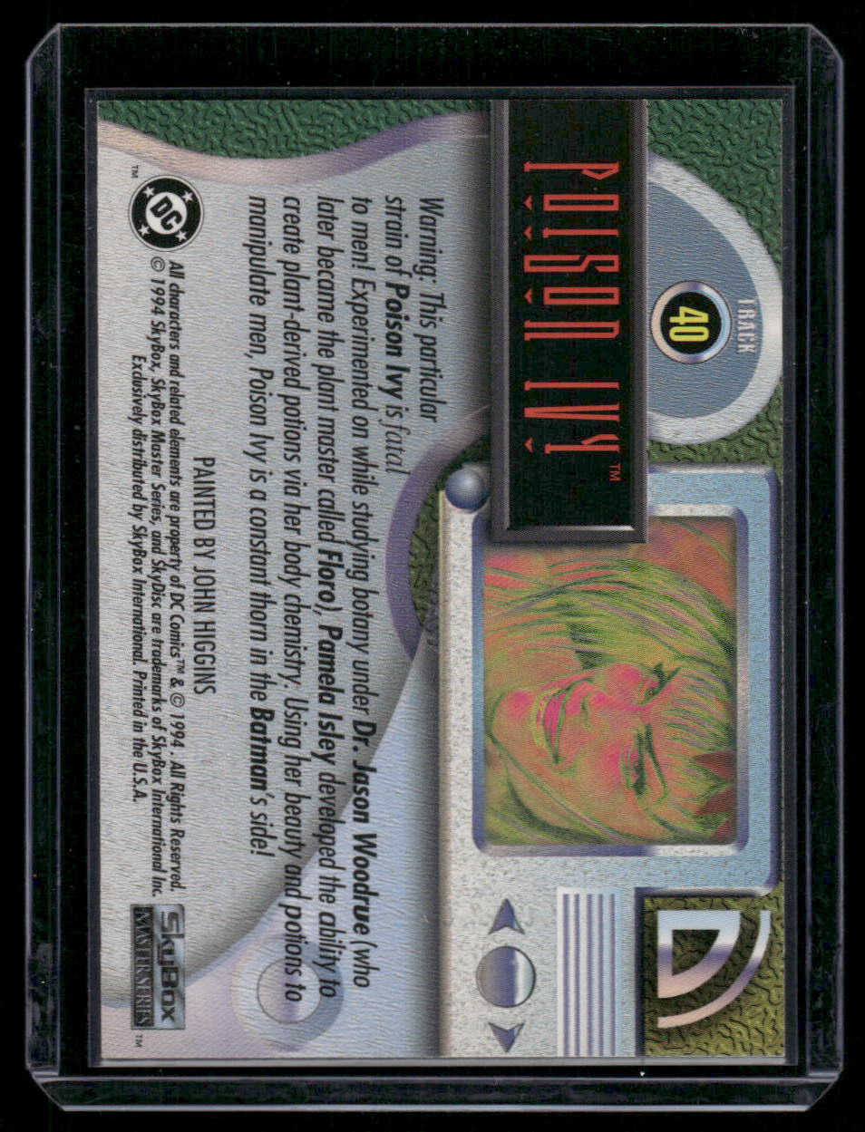 1994 SkyBox DC Master Series Poison Ivy #40