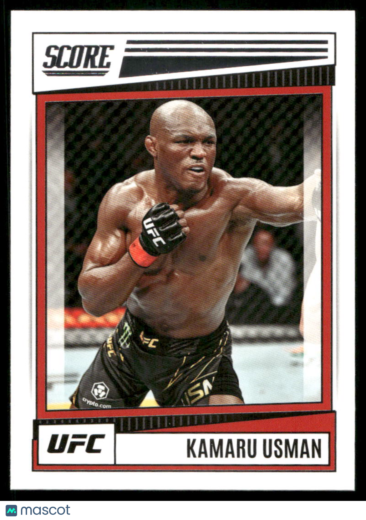 2022 Panini Score UFC Kamaru Usman #195 Mixed Martial Arts (MMA)