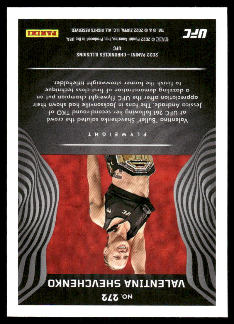2022 Panini Chronicles Illusions Valentina Shevchenko #272  (MMA)