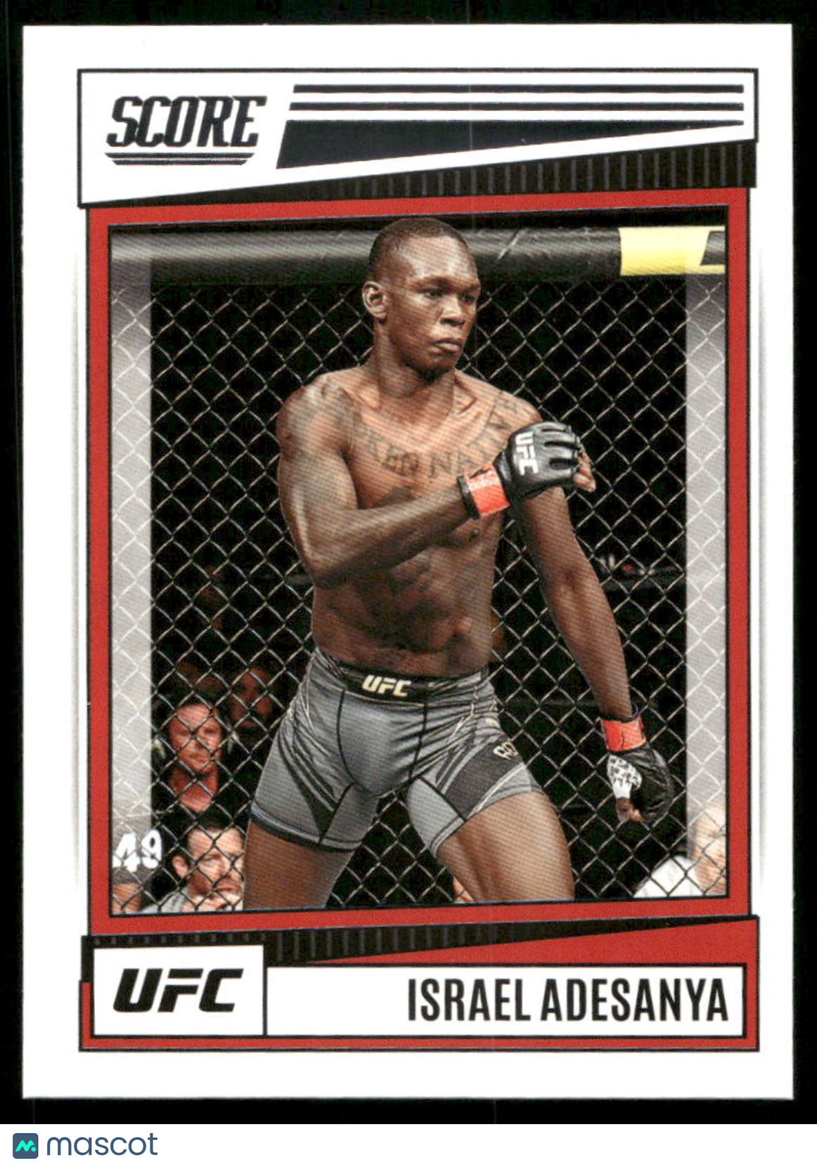 2022 Panini Score UFC Israel Adesanya #193 Mixed Martial Arts (MMA)