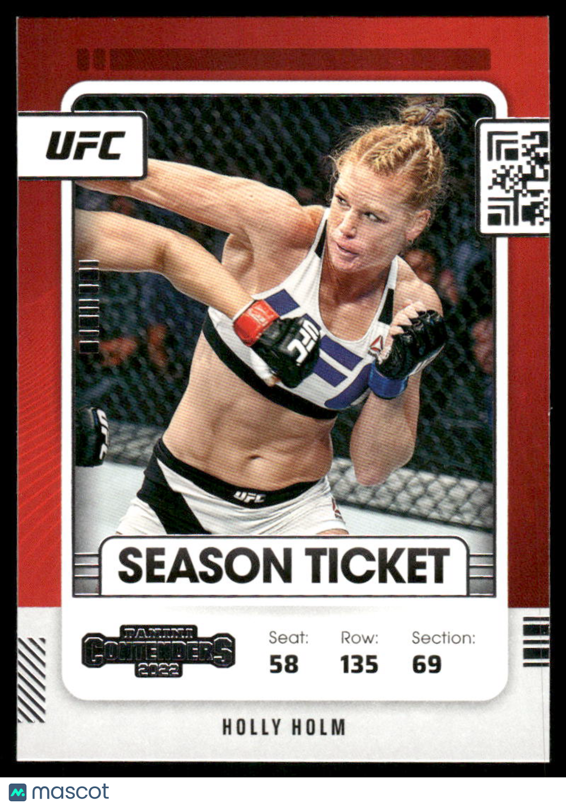 2022 Panini Contenders Holly Holm #107 Mixed Martial Arts (MMA)