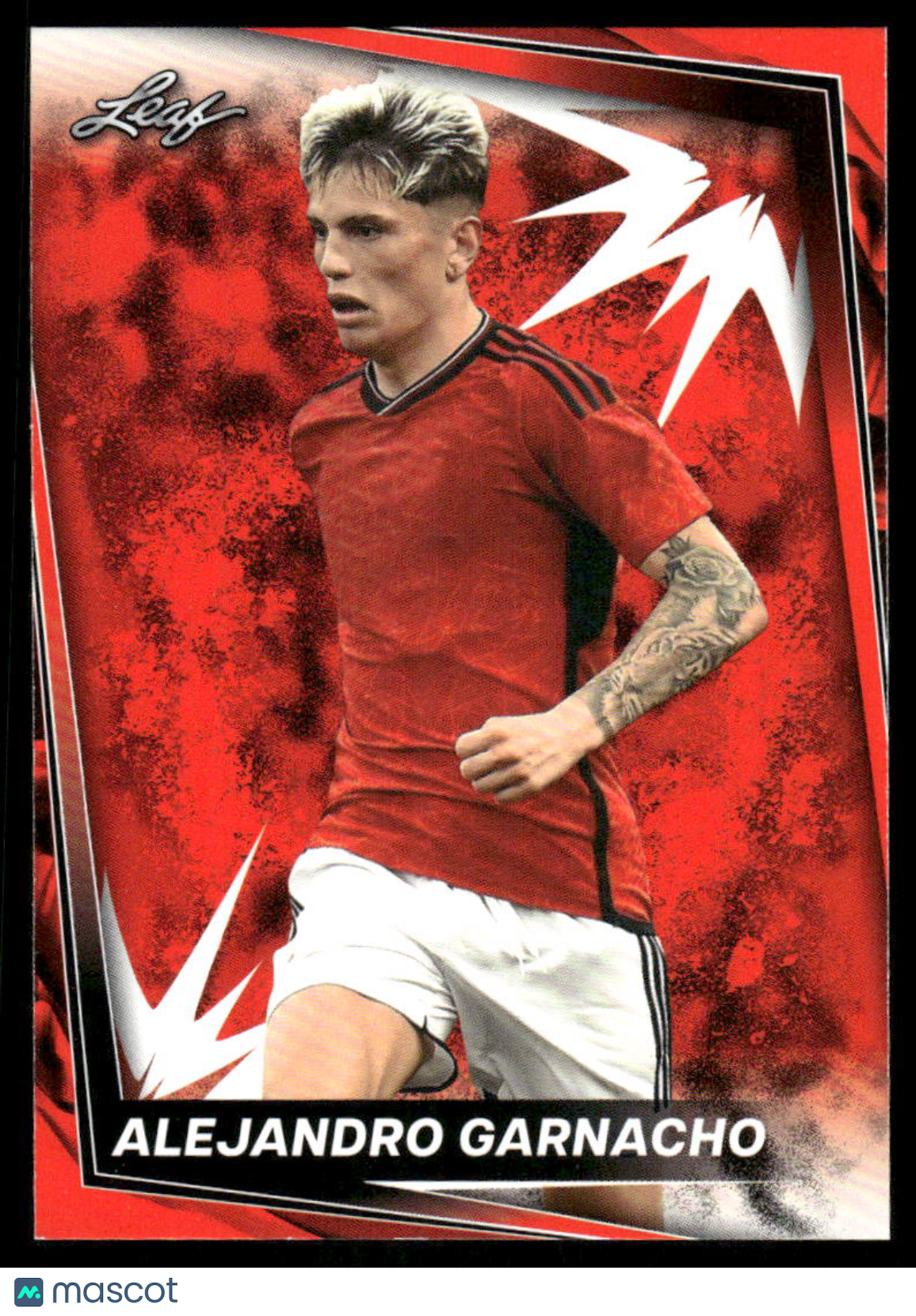 2024 Leaf Alejandro Garnacho #1 Red Soccer