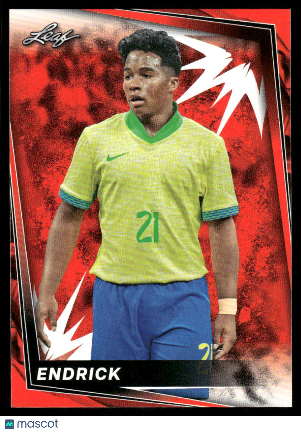 2024 Leaf Endrick #3 Red Soccer