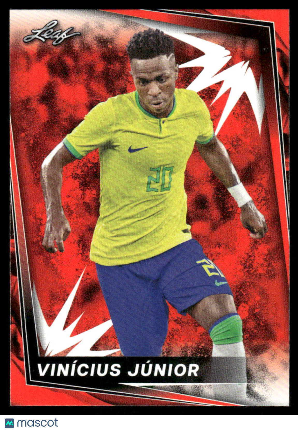 2024 Leaf Vinícius Júnior #B Red Soccer