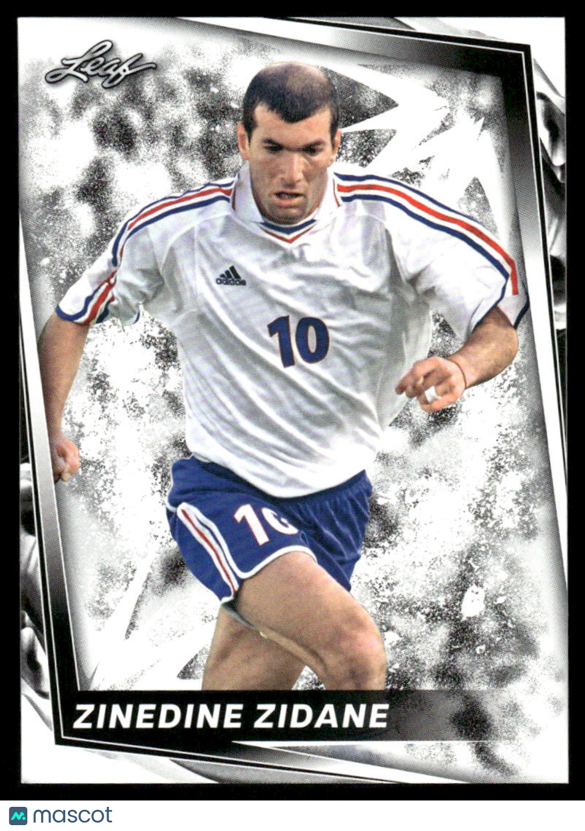 2024 Leaf Zinedine Zidane #9 White Soccer