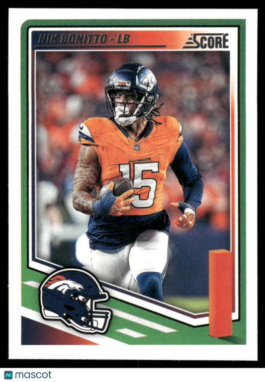 2025 Panini Score Nik Bonitto #50 Football