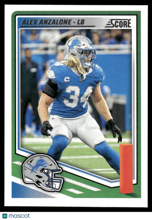 2025 Panini Score Alex Anzalone #92 Football