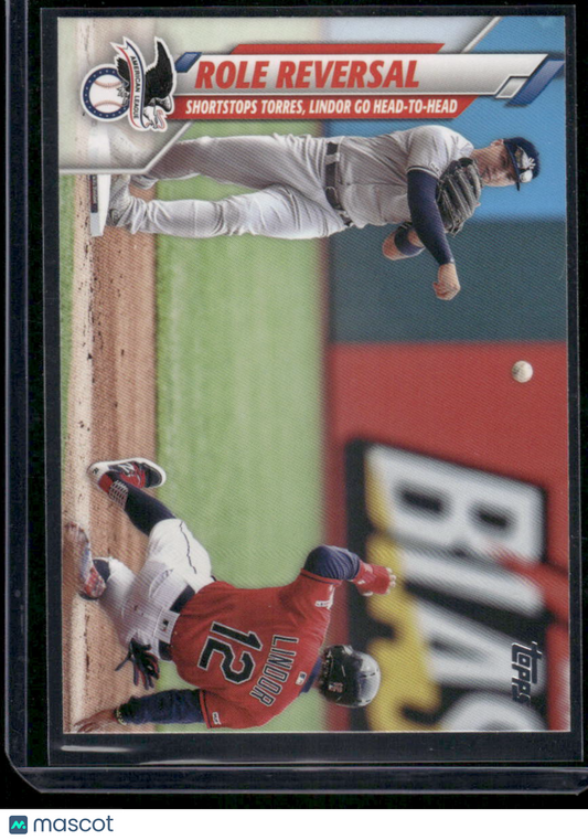 2020 Topps Series Two Francisco Lindor Gleyber Torres #696 Baseball