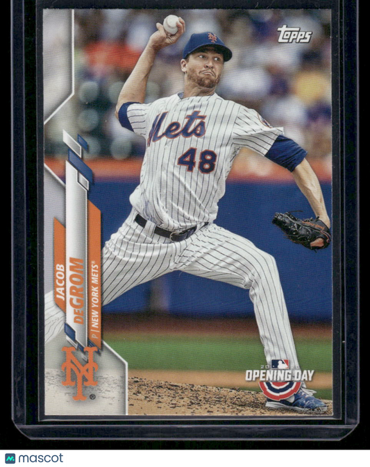 2020 Topps Opening Day Jacob deGrom #187 Baseball